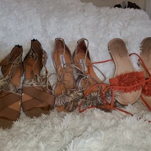 Lot Of Sandals: Steve Madden, Mariella, Shoedazzle
